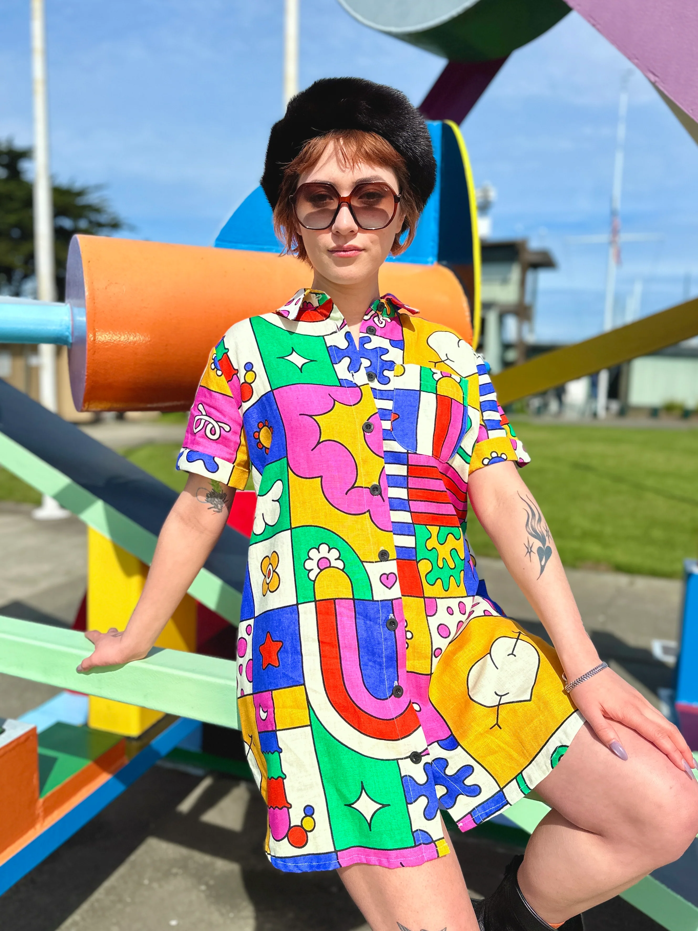 Linen Shirt Dress Wormiverse - Image 3