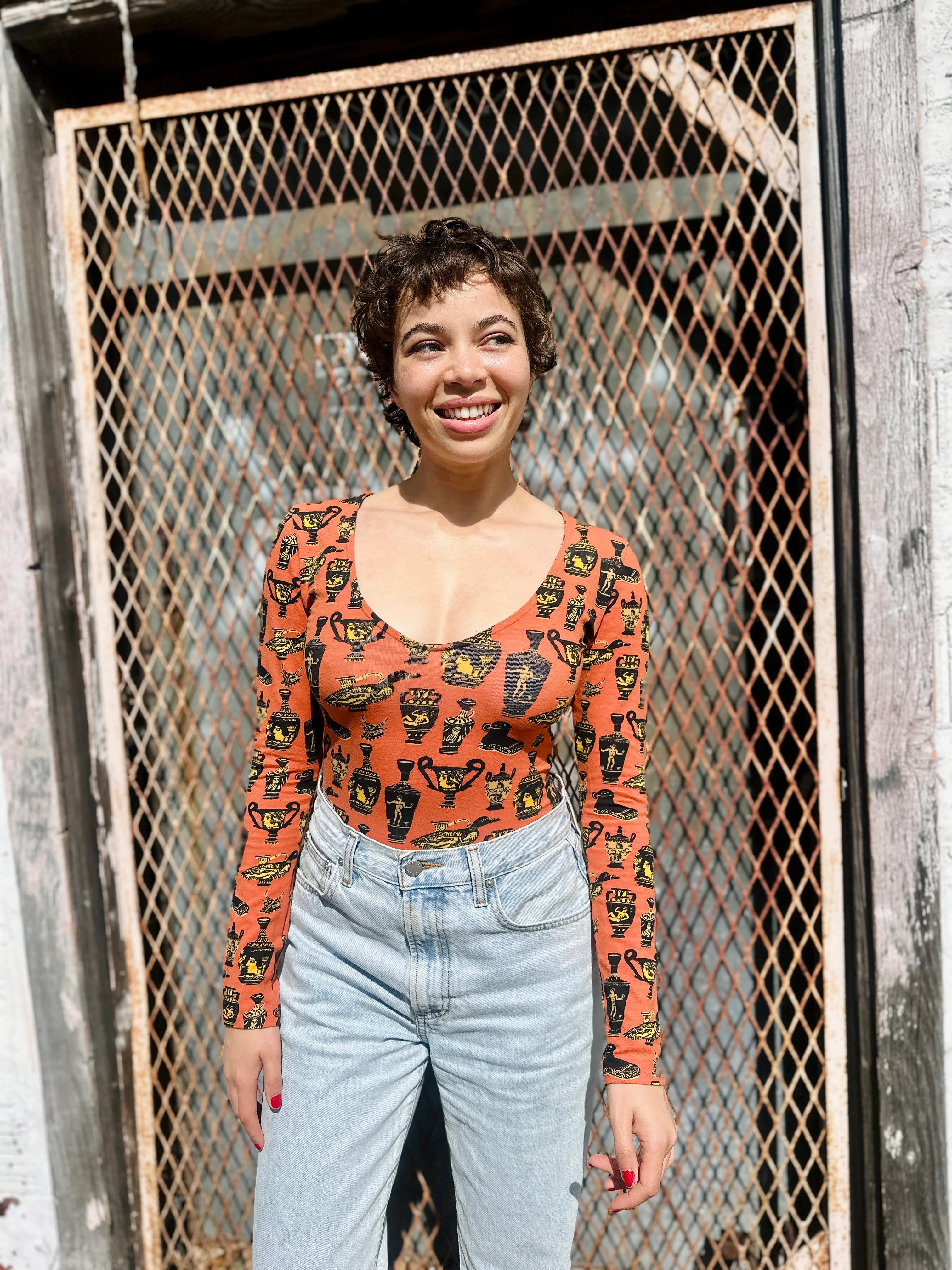Long Sleeve Bodysuit Pots - Image 2