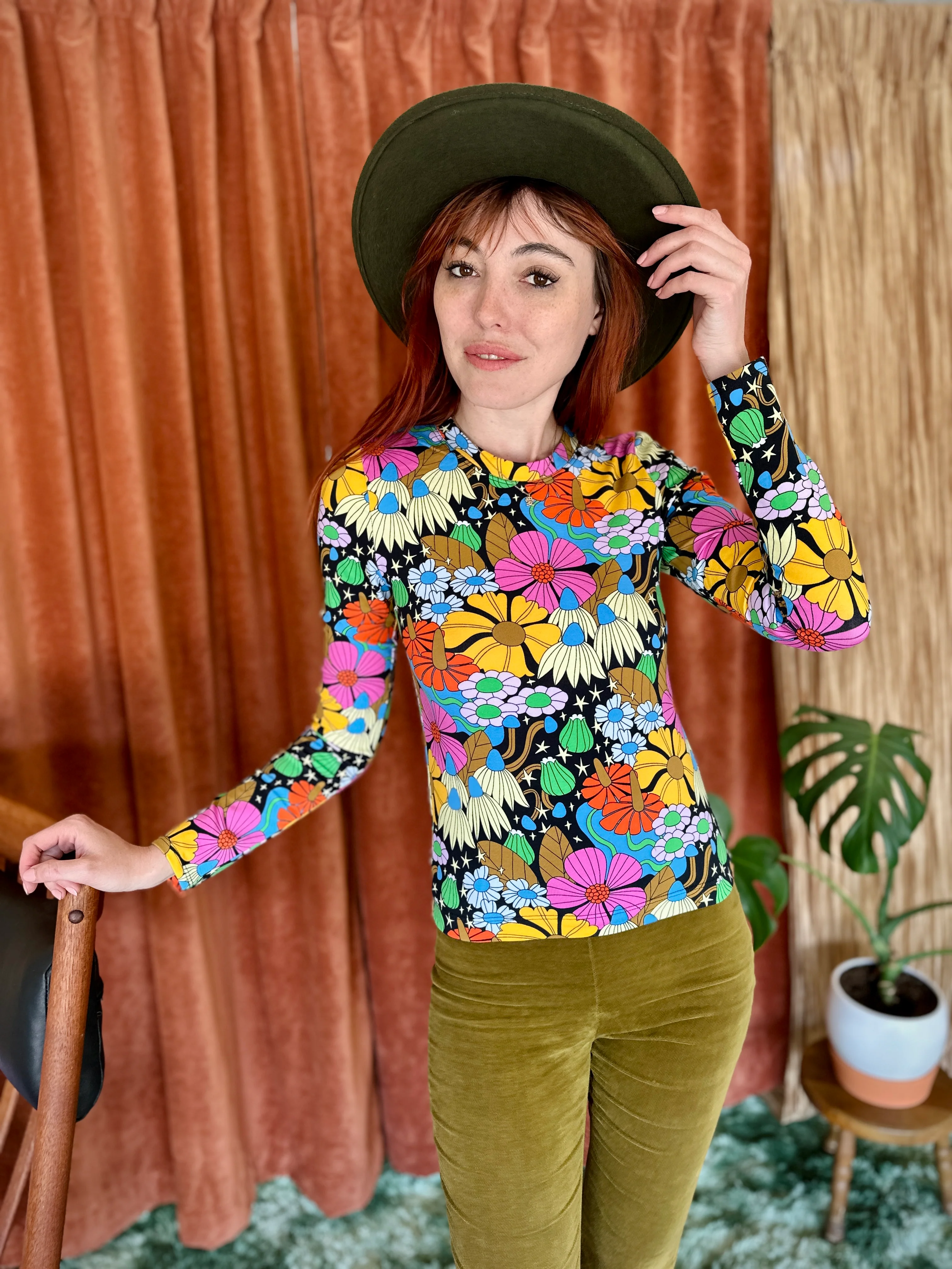 Long Sleeve Tee Cosmic Floral