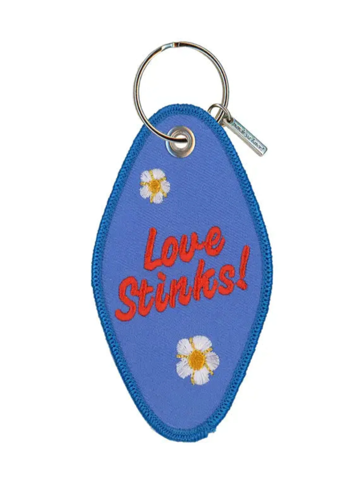 Love Stinks Embroidered Keychain - Image 2