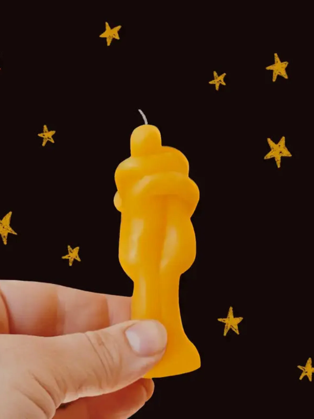 Natural Beeswax Hug Candle