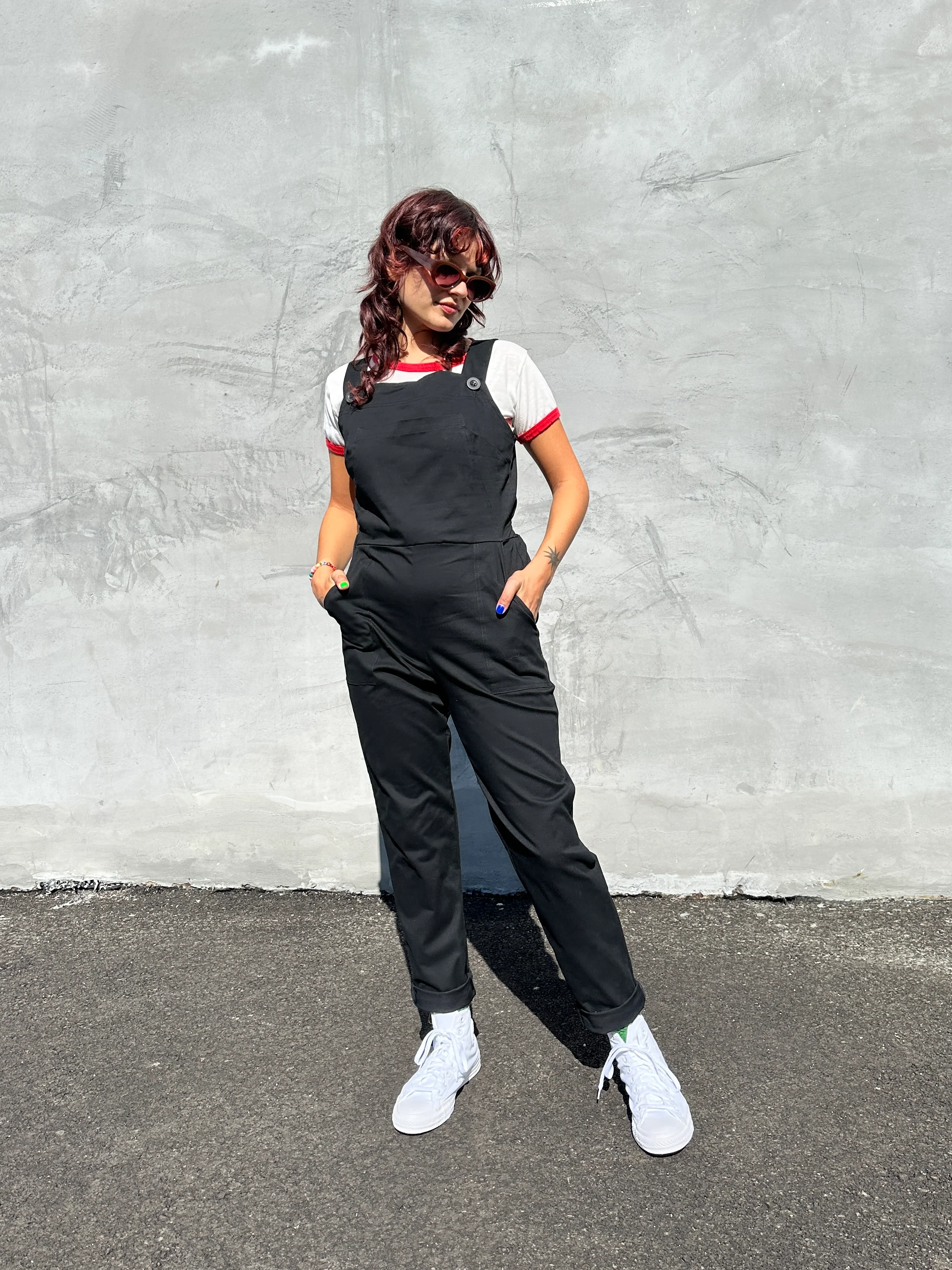 Twill Classic Overalls Black - Image 3