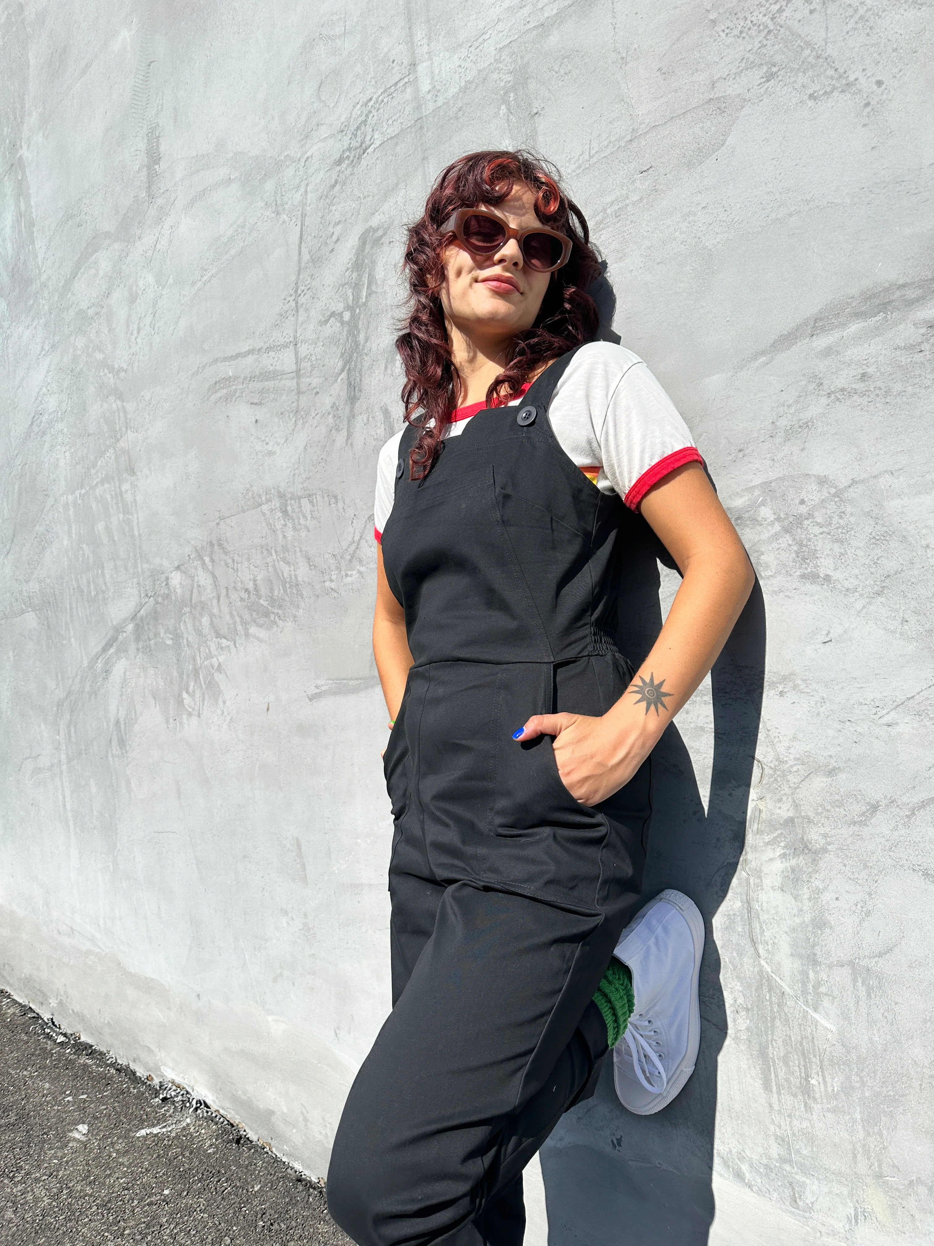 Twill Classic Overalls Black - Image 4
