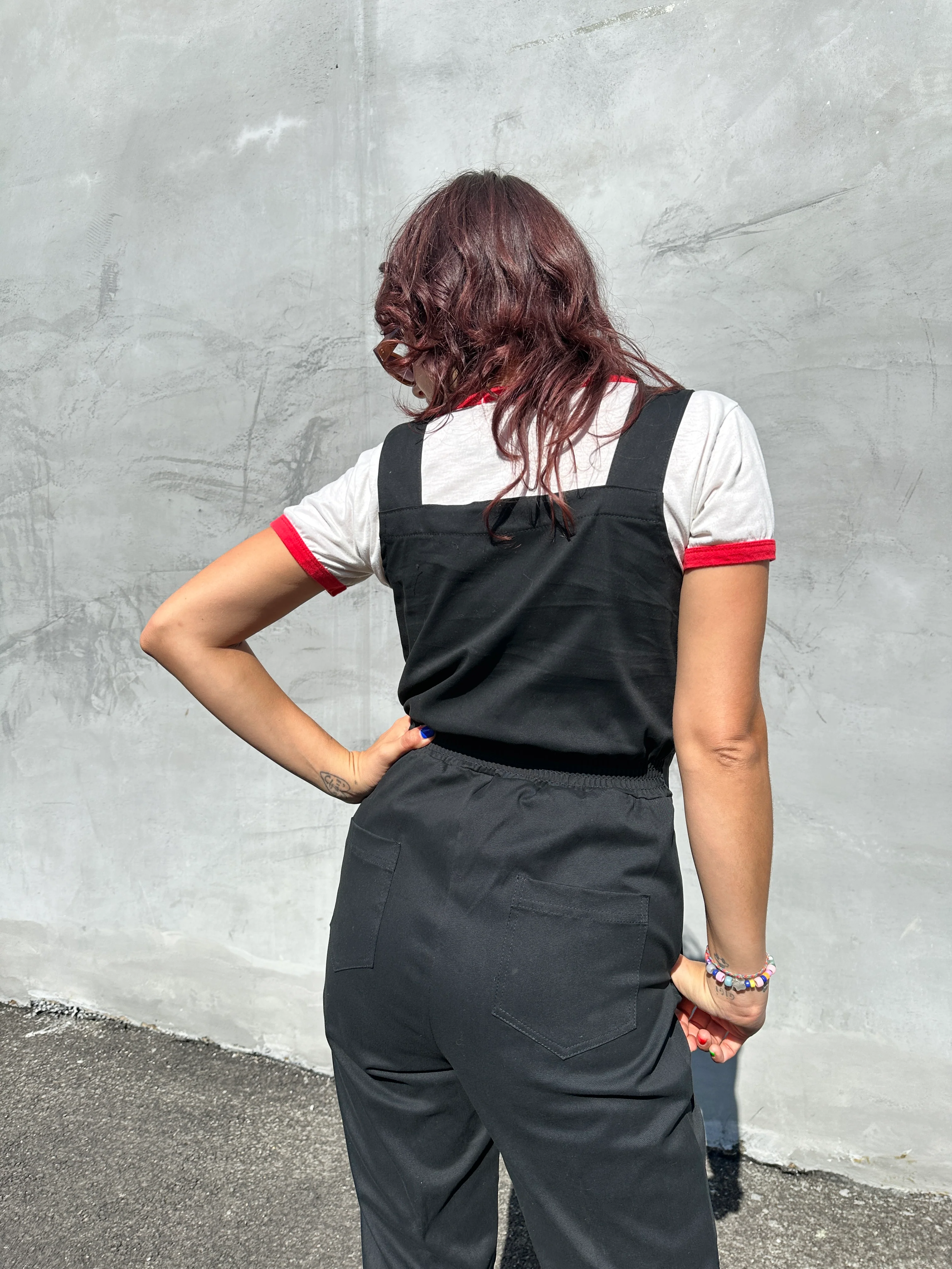 Twill Classic Overalls Black - Image 5