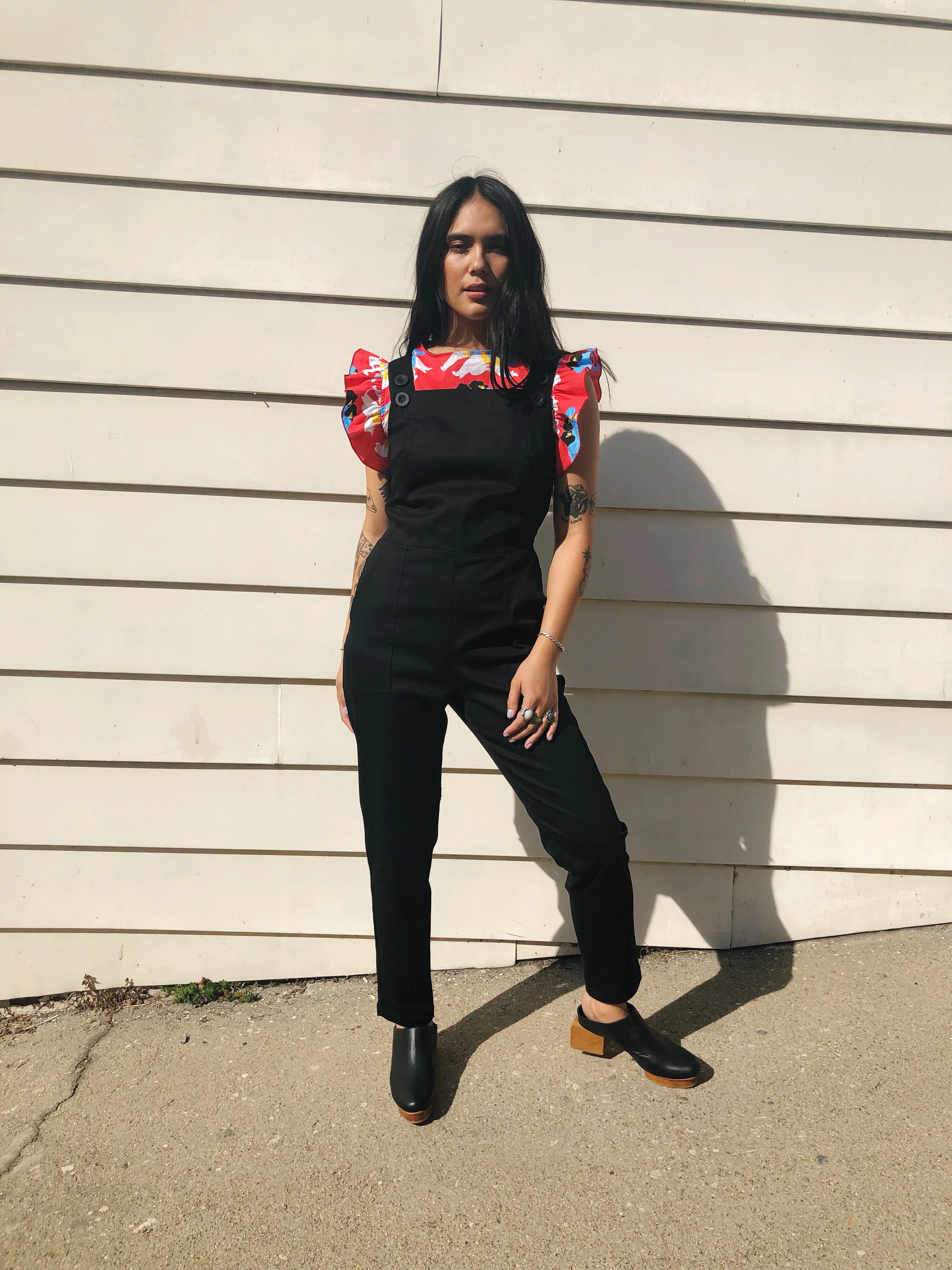 Twill Classic Overalls Black - Image 9