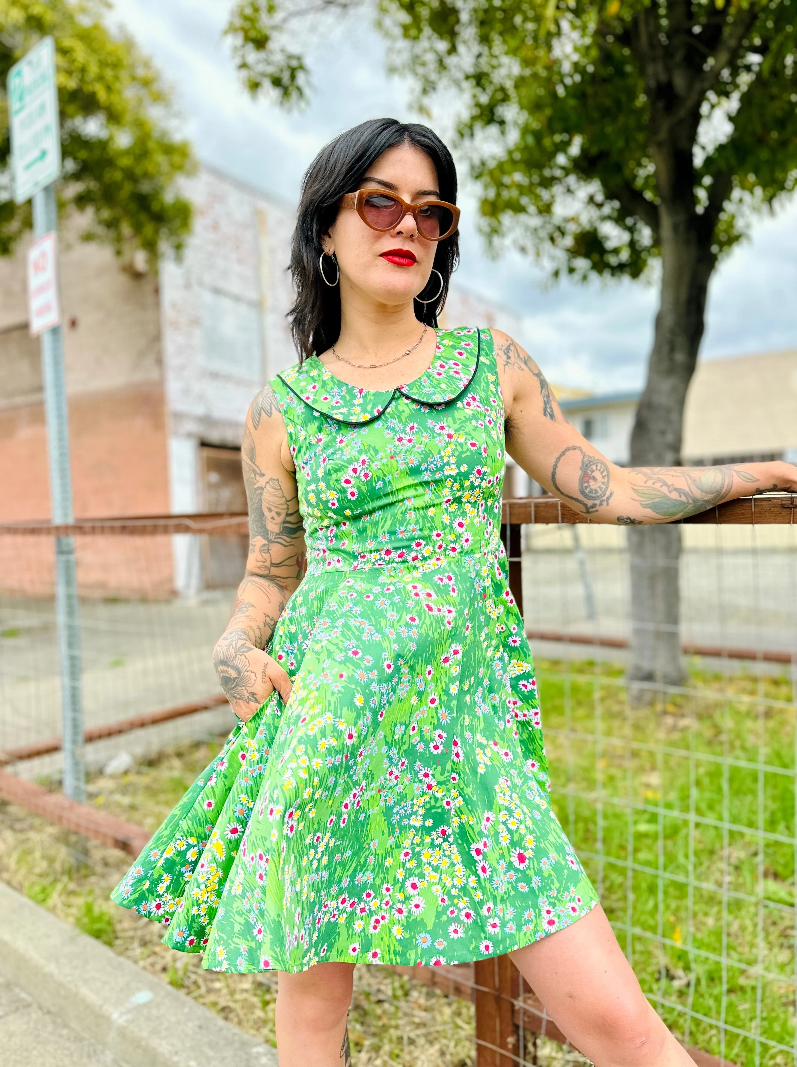 Peter Pan Dress Meadow - Image 2