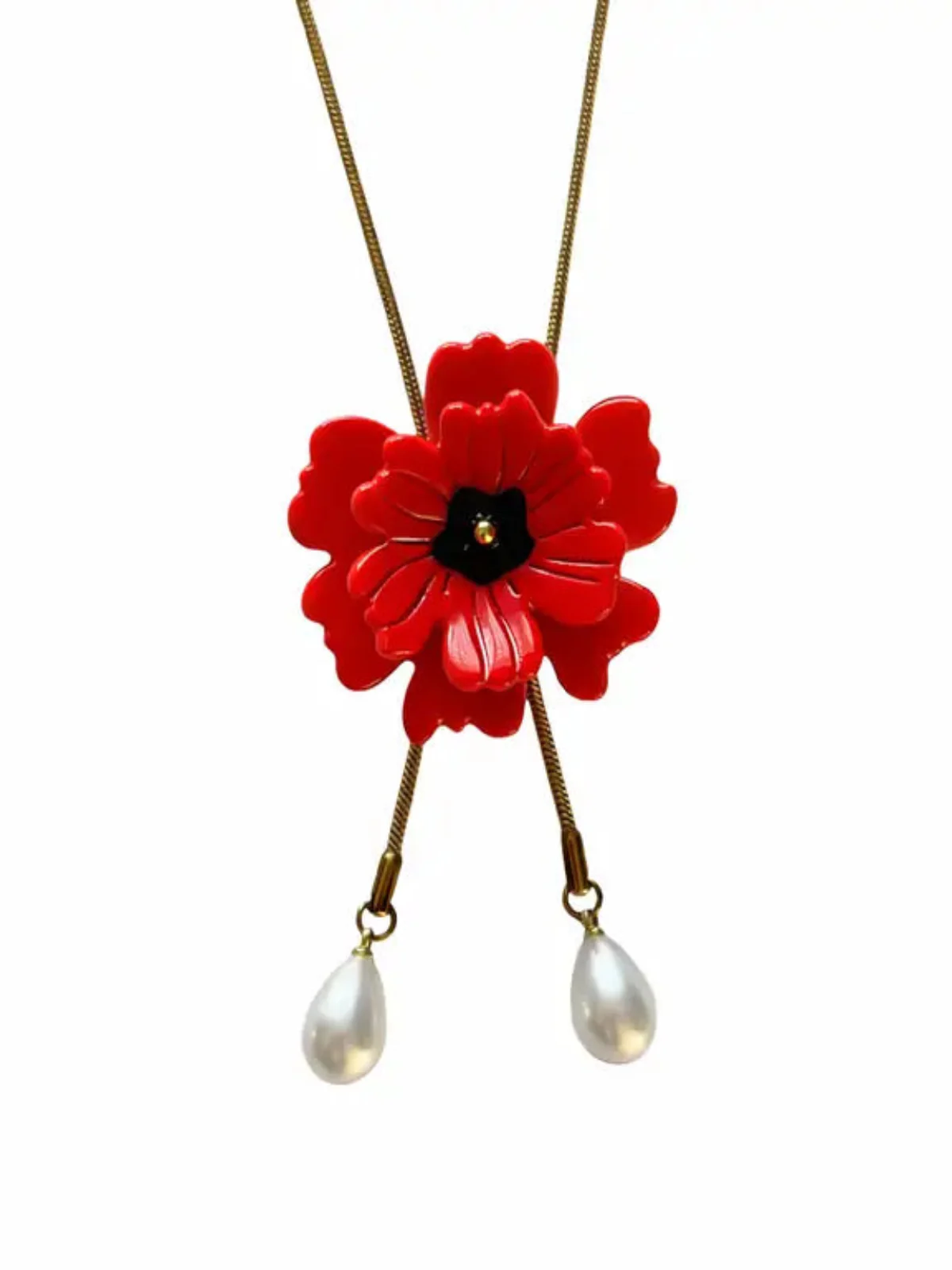 Poppy Bolo Tie
