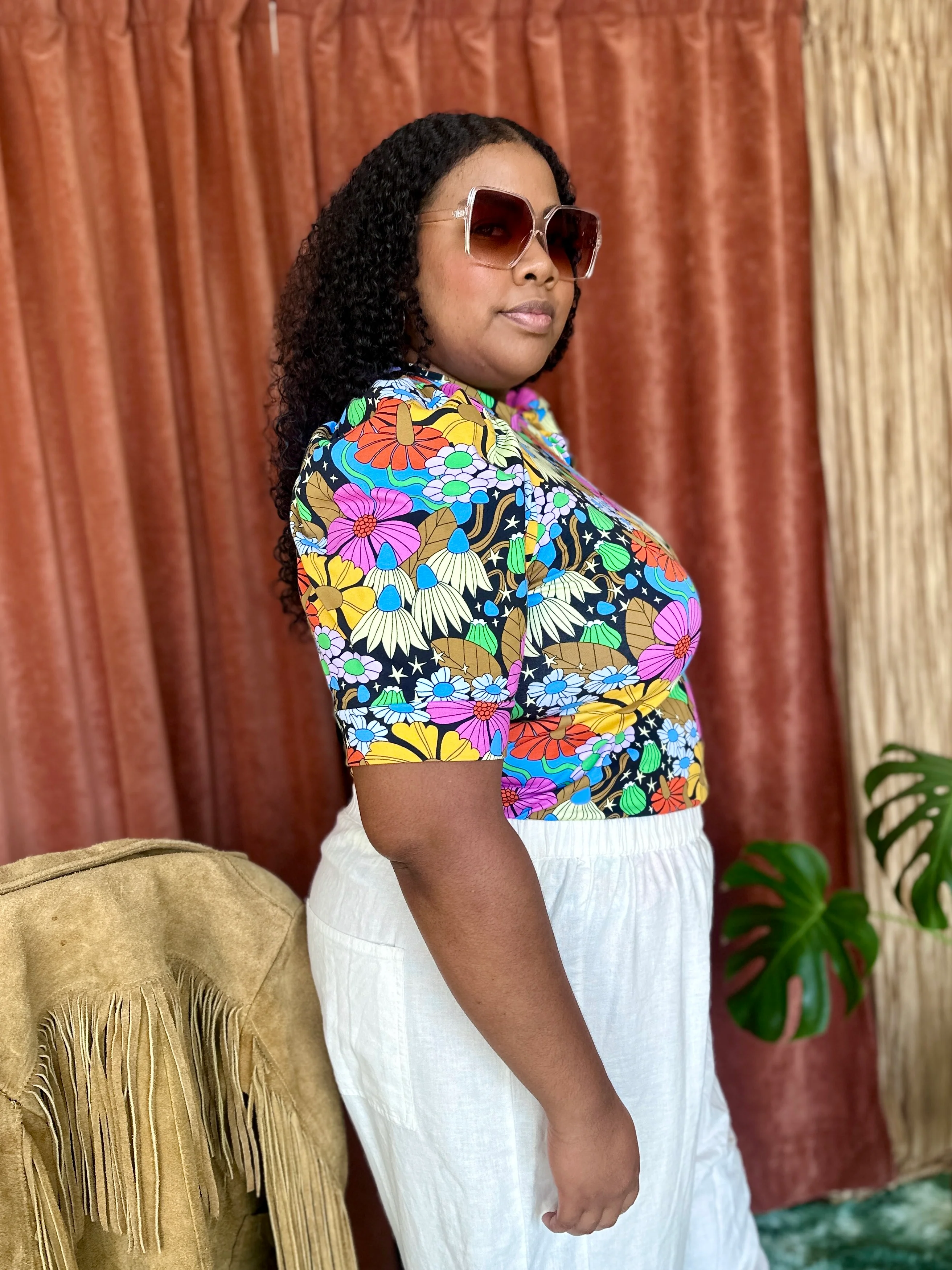 Puff Top Cosmic Floral - Image 7