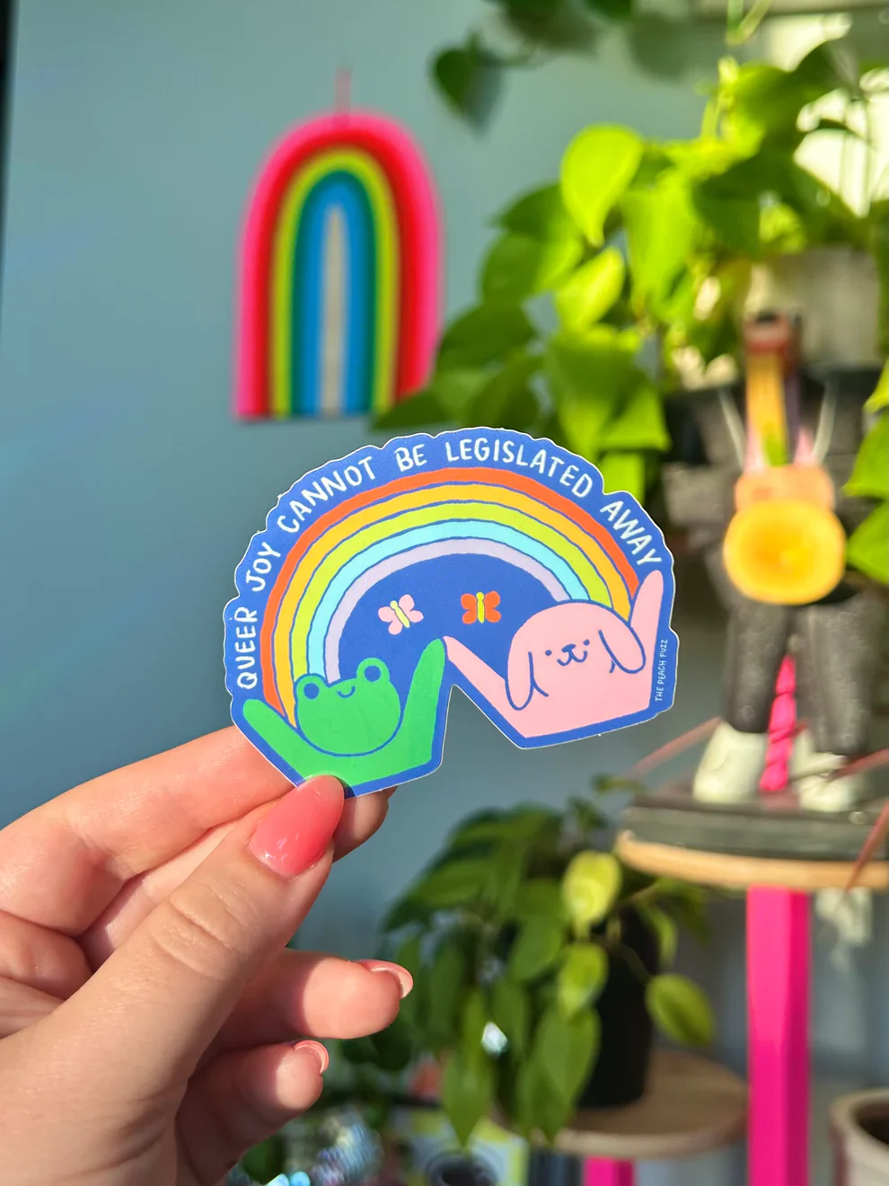 Queer Joy Cannot Be Legislated Away Sticker - Image 2