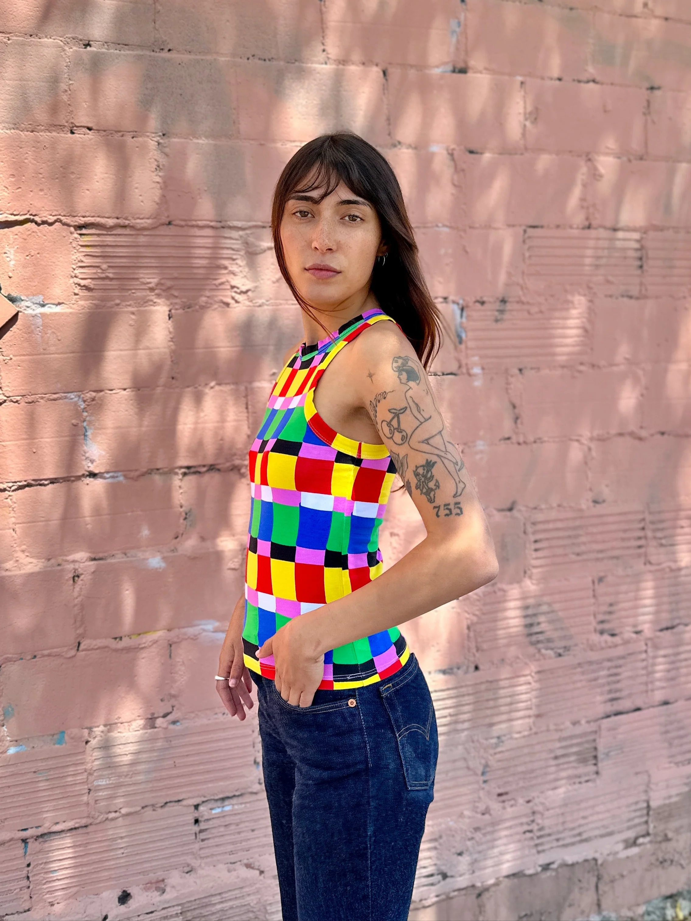 Racerback Tank Candy Weave - Image 2
