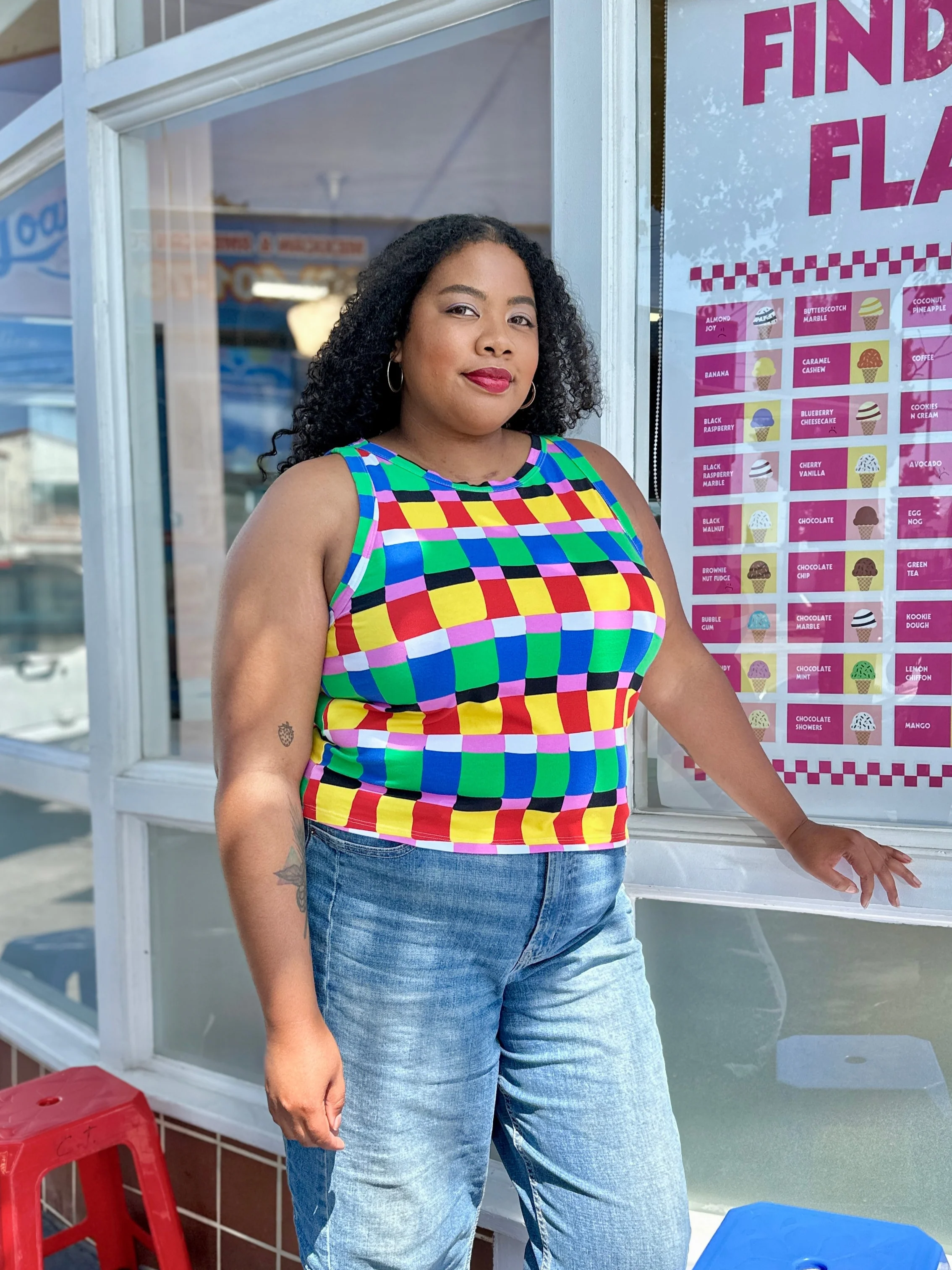 Racerback Tank Candy Weave - Image 5