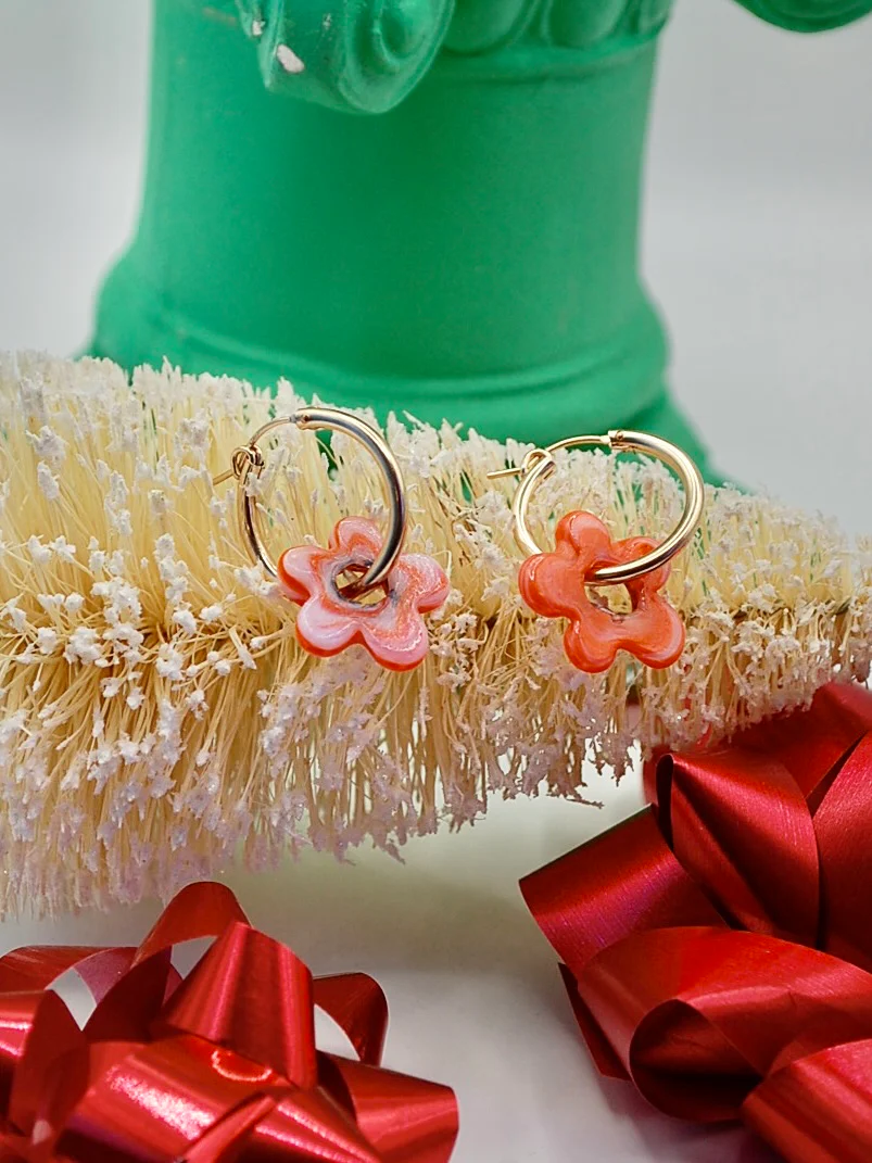 Fiore Earrings - Creamsicle - Image 3