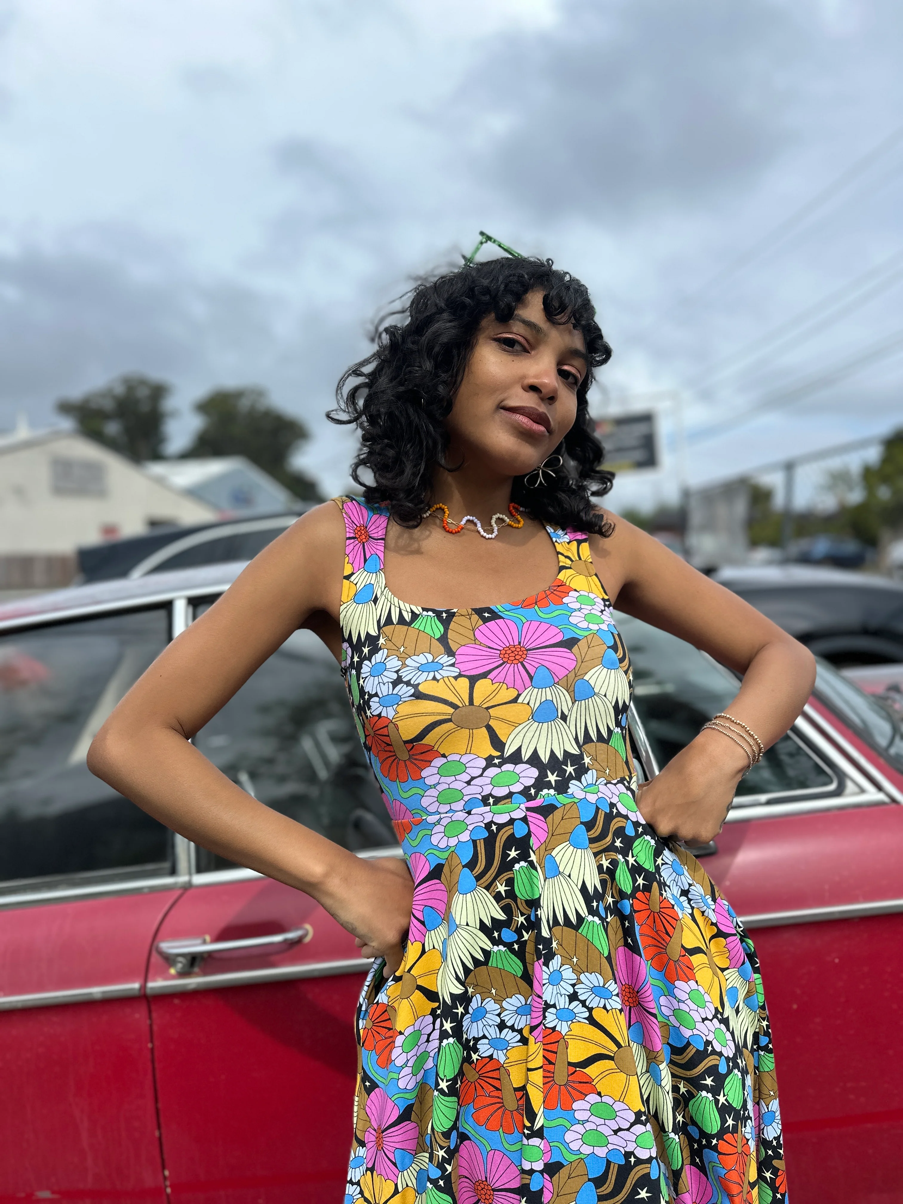 Picnic Dress Cosmic Floral - Image 2