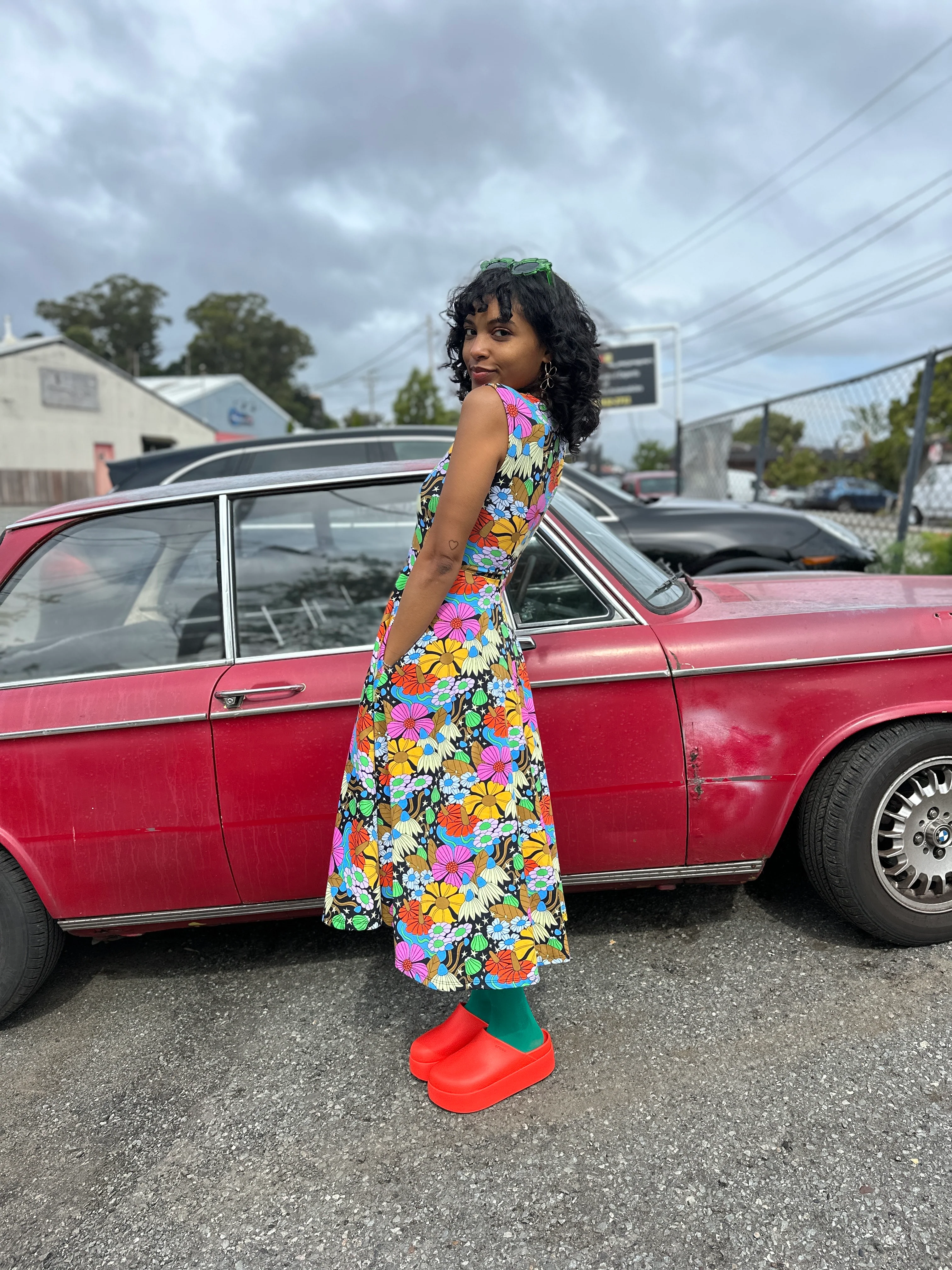 Picnic Dress Cosmic Floral - Image 3