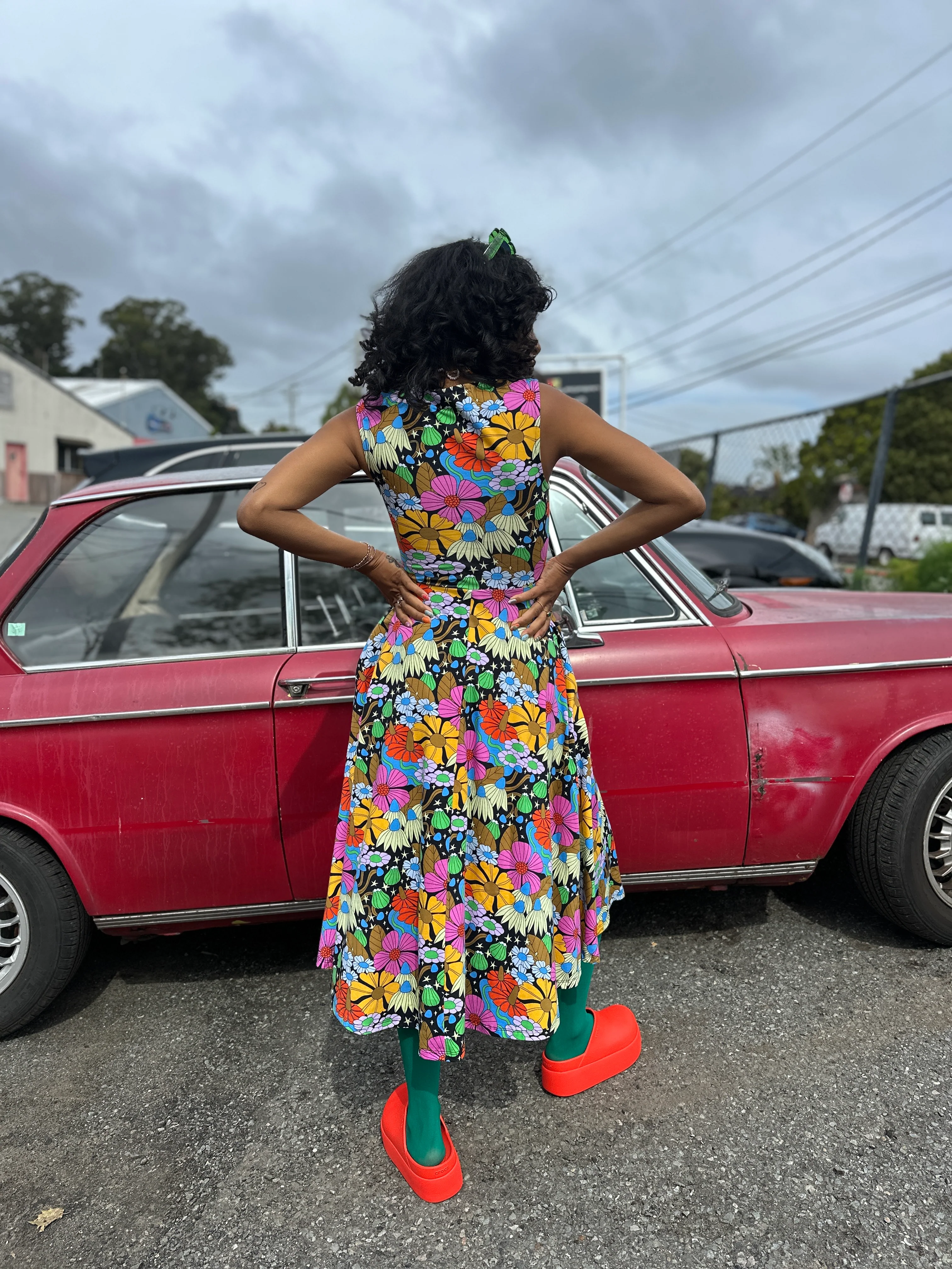Picnic Dress Cosmic Floral - Image 4