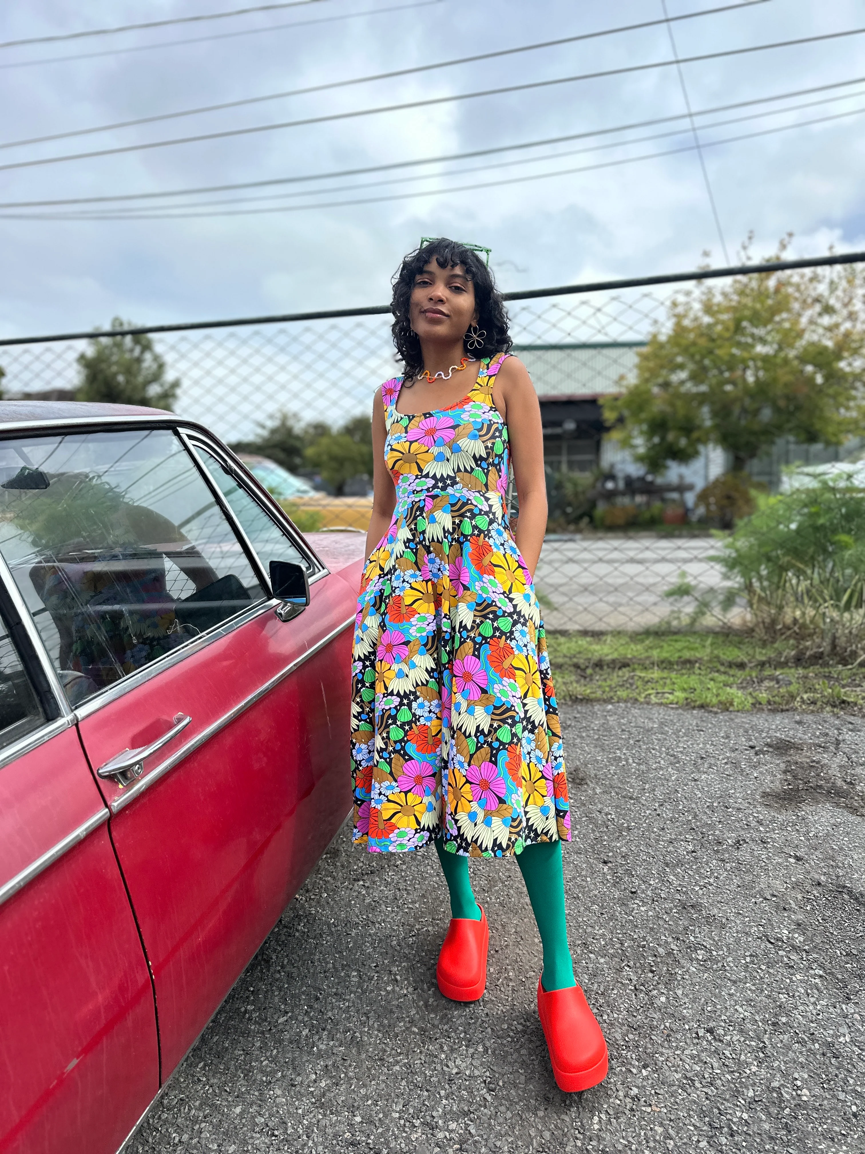 Picnic Dress Cosmic Floral - Image 5