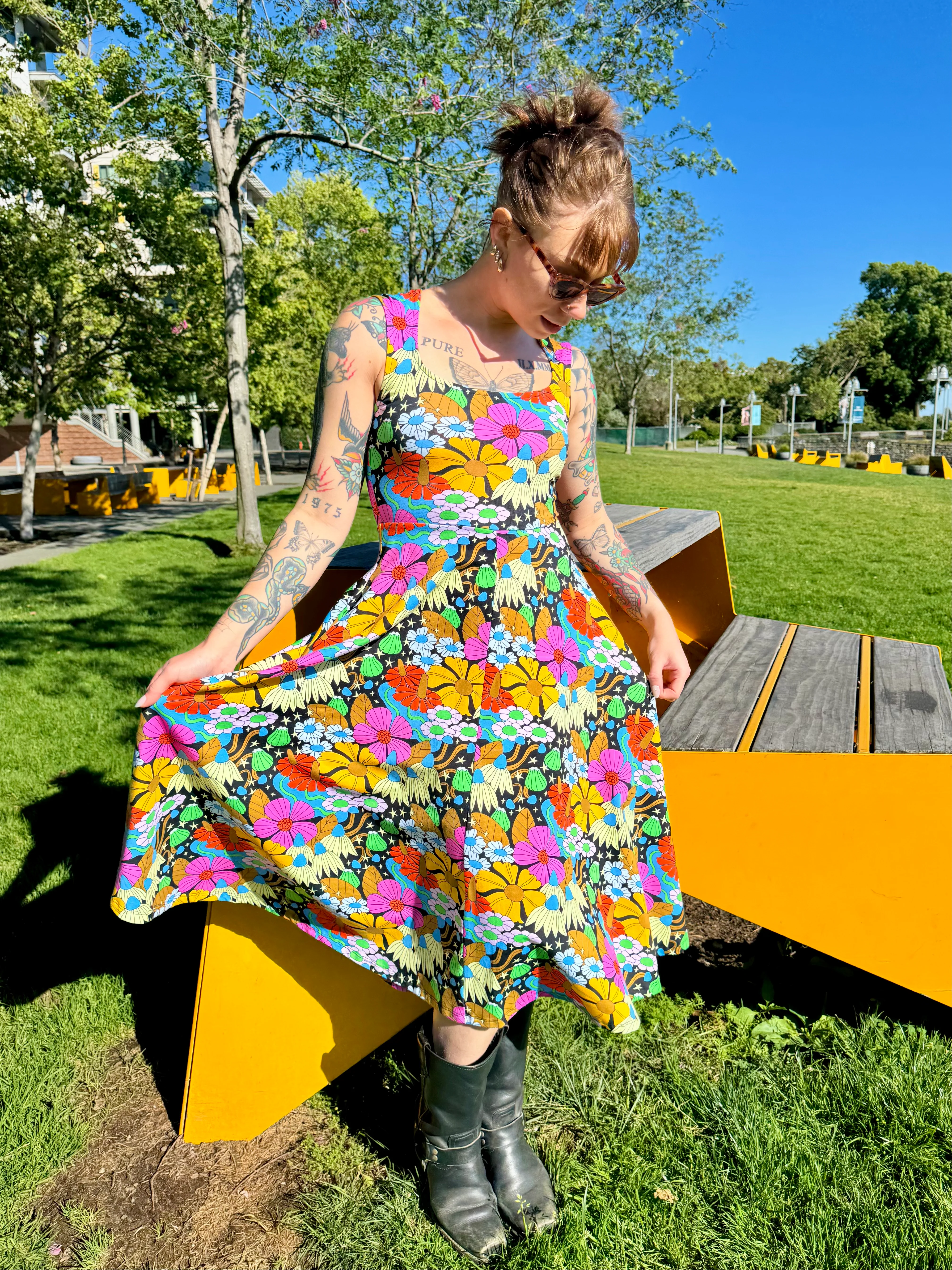 Picnic Dress Cosmic Floral - Image 8