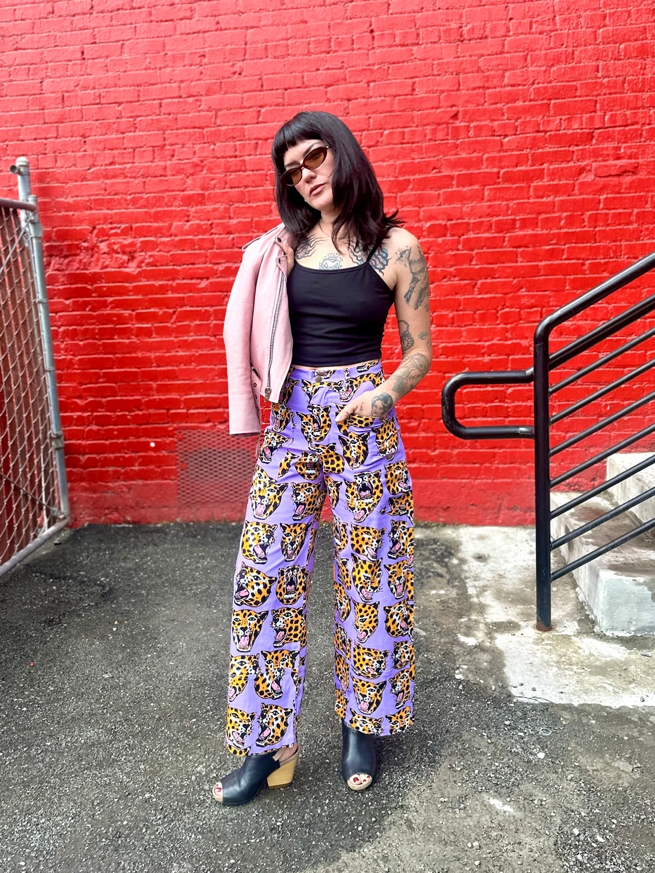 Skater Pant Cheetah Head