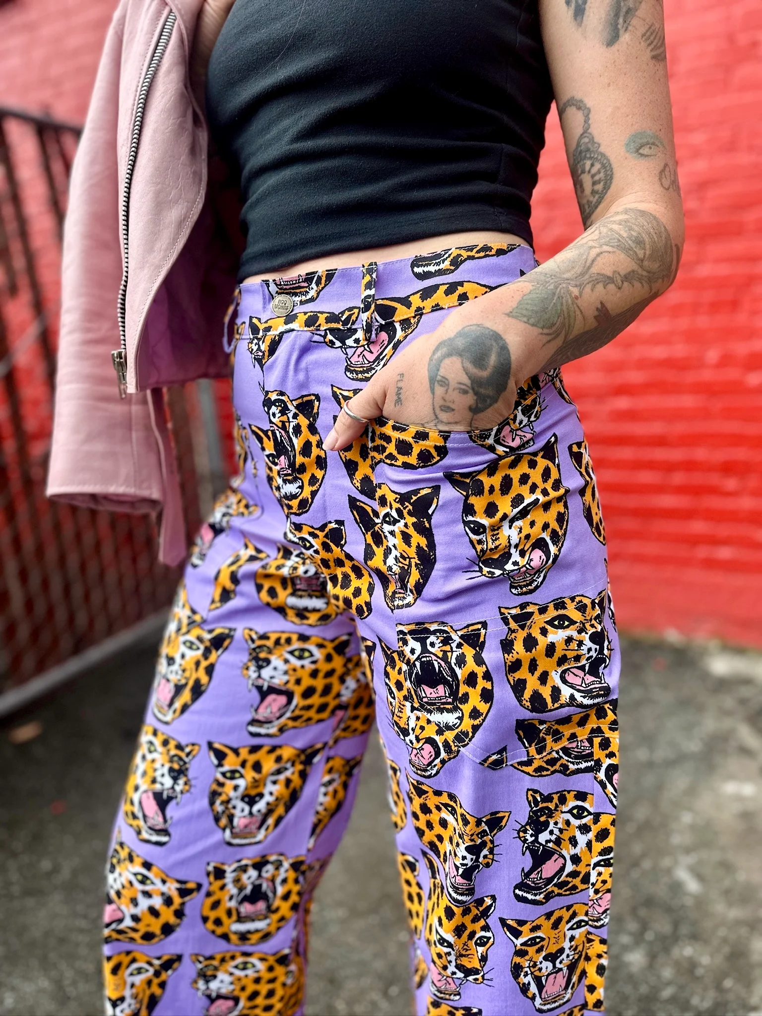 Skater Pant Cheetah Head - Image 4