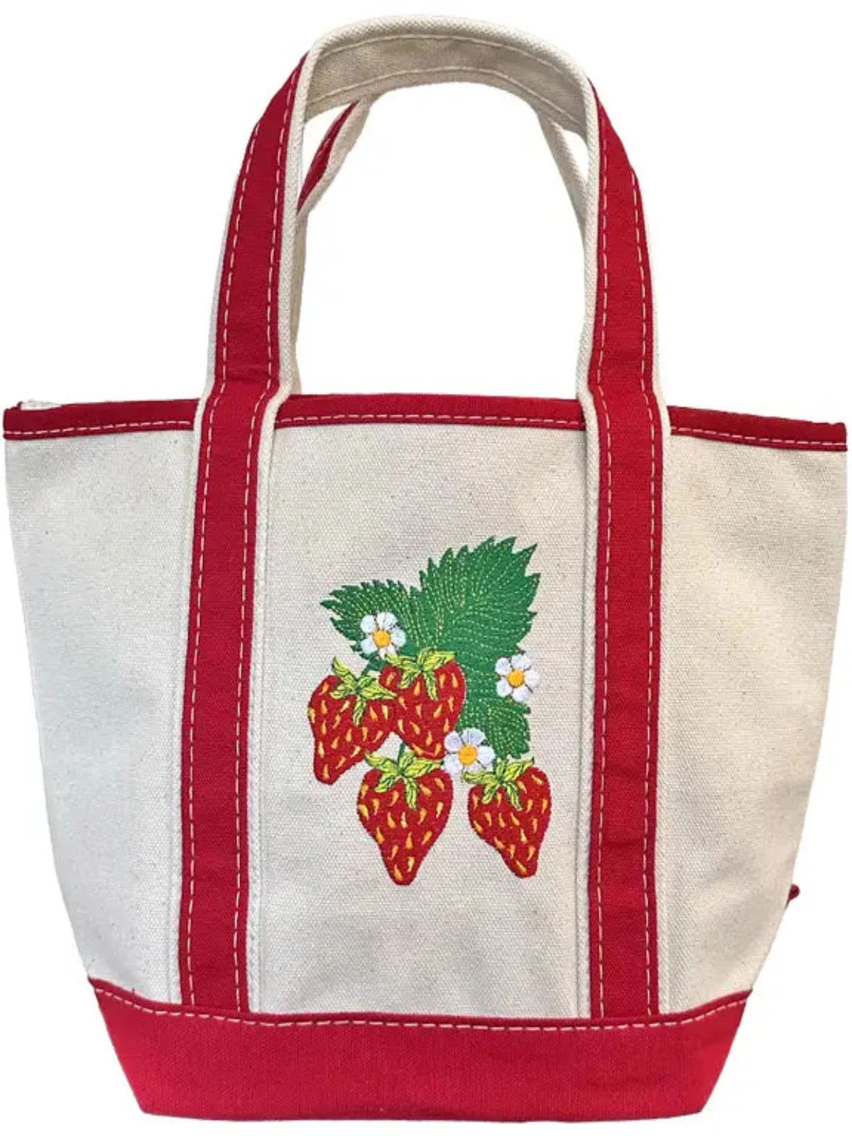 Strawberry Mini Canvas Tote