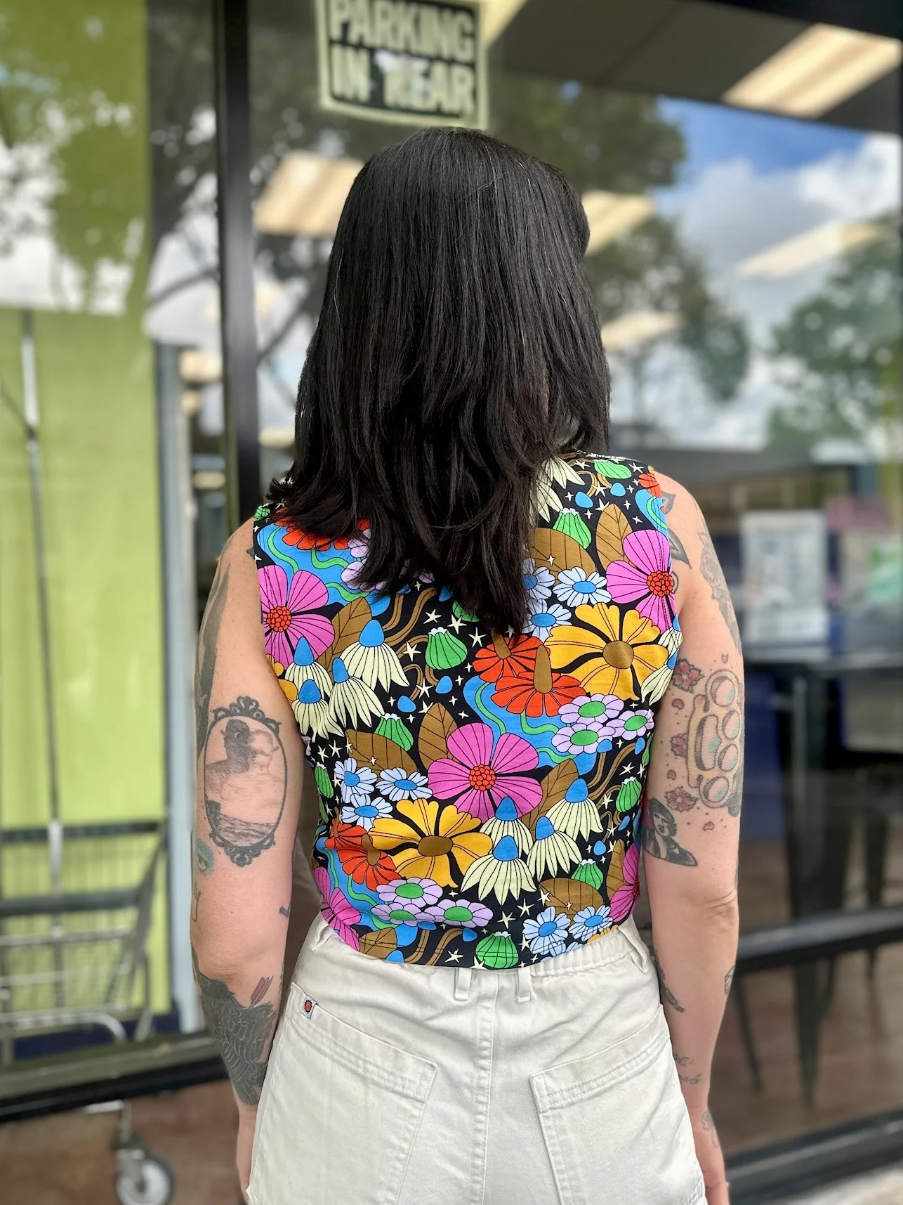 Summer Tank Cosmic Floral - Image 2