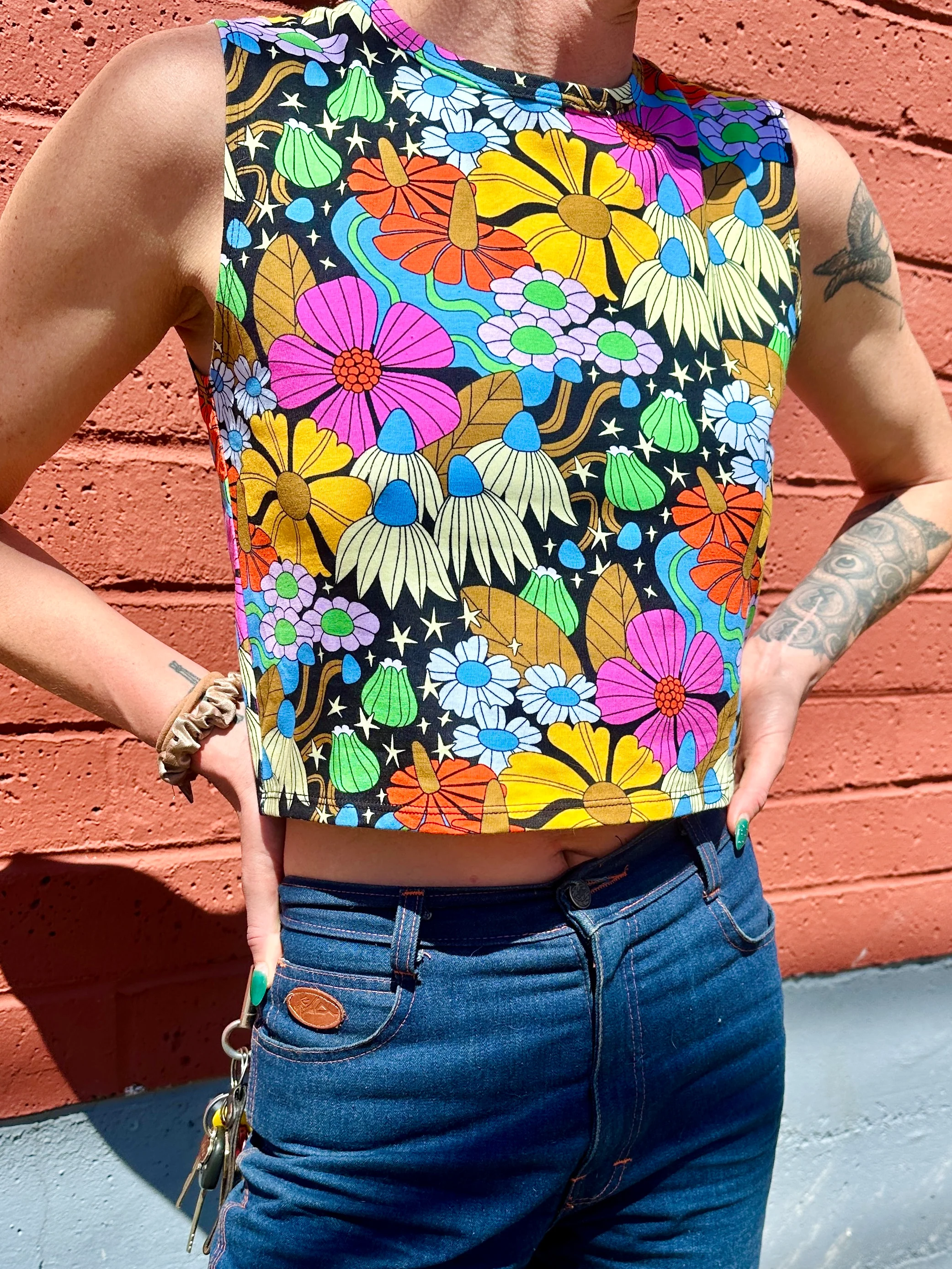 Summer Tank Cosmic Floral - Image 5