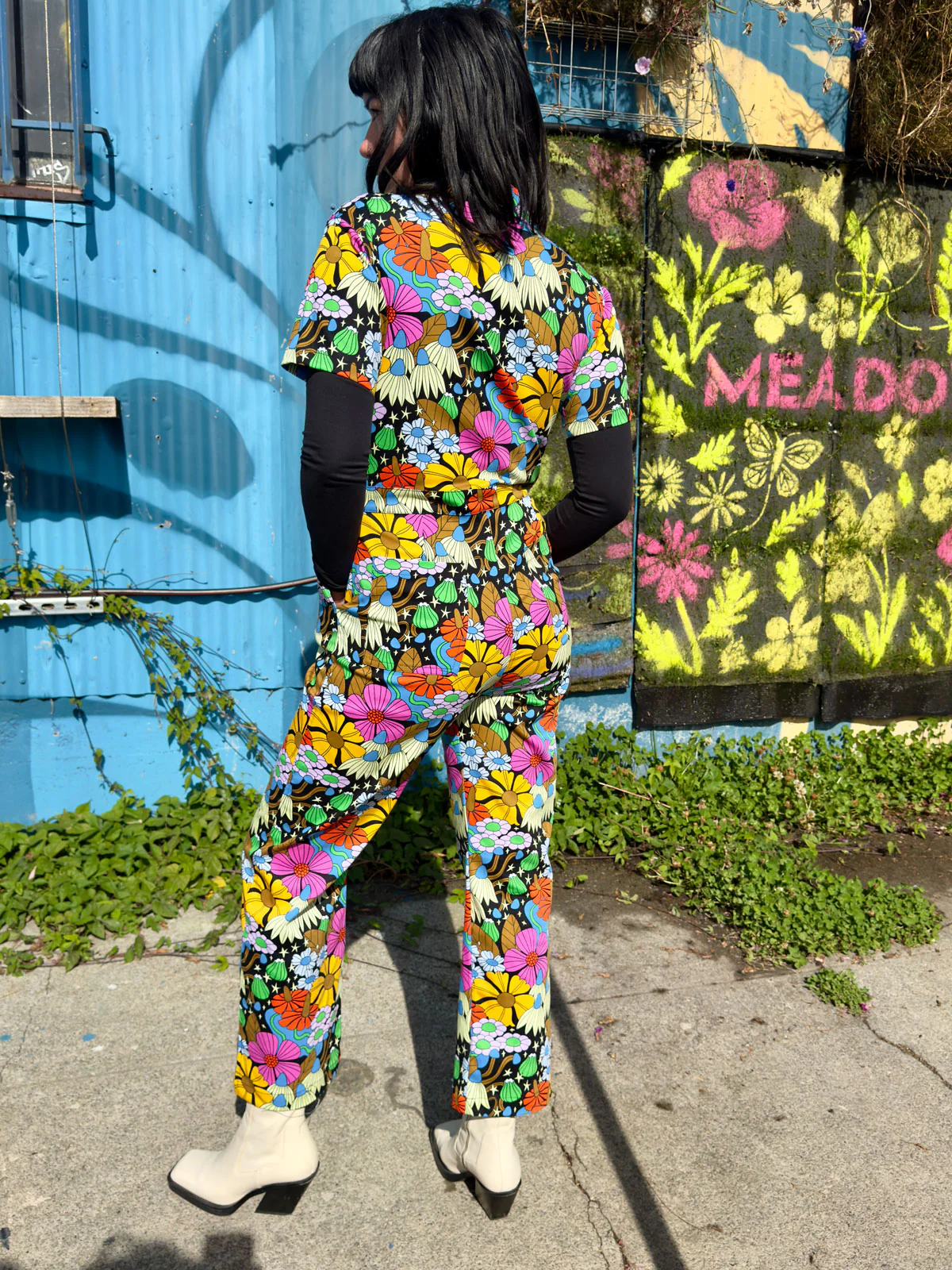 Twill Coveralls Cosmic Floral - Image 5