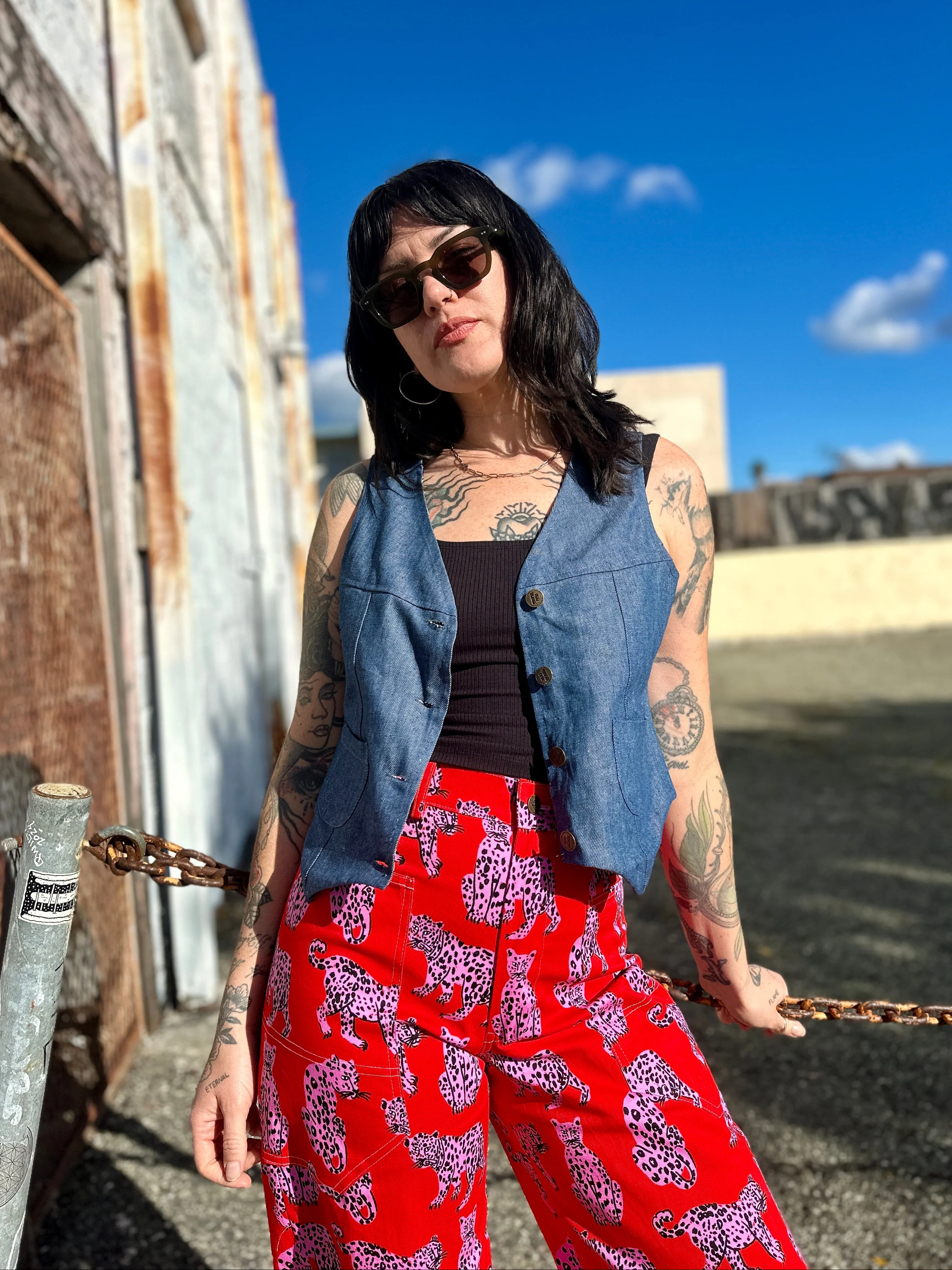 Western Vest Denim - Image 2