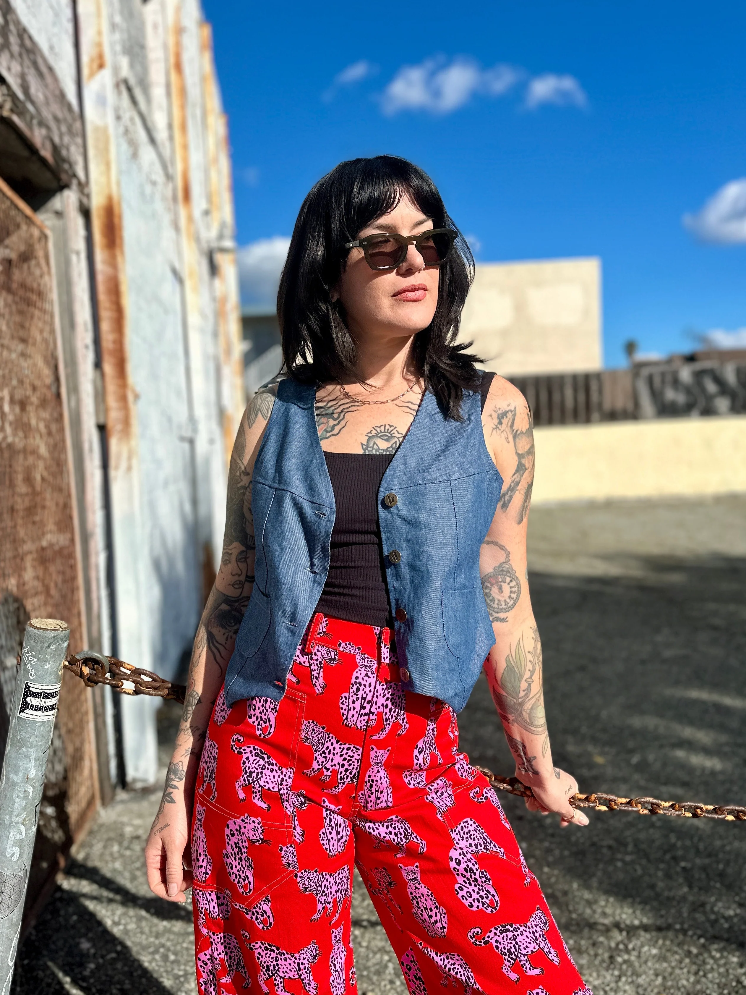 Western Vest Denim - Image 3