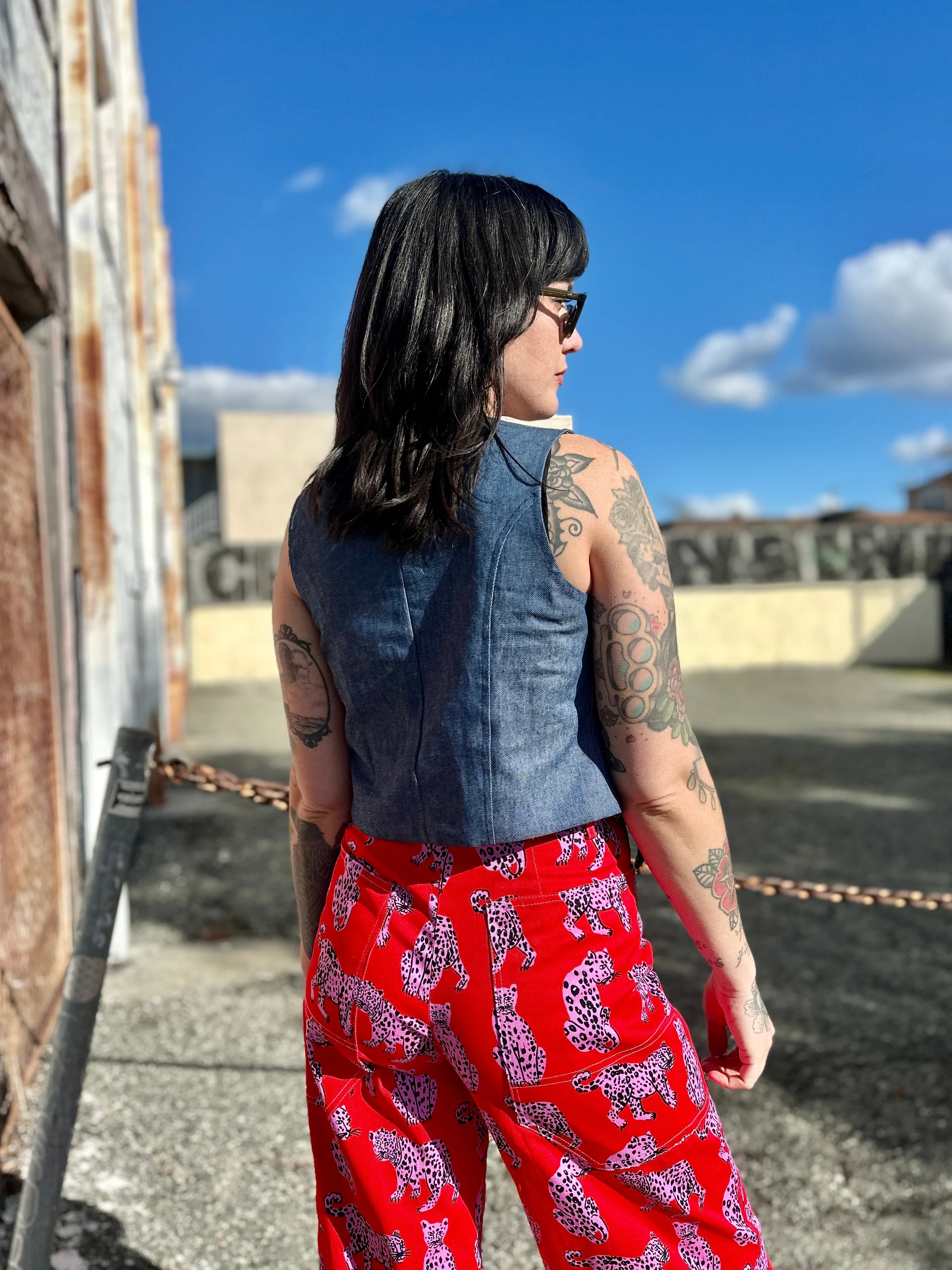 Western Vest Denim - Image 4