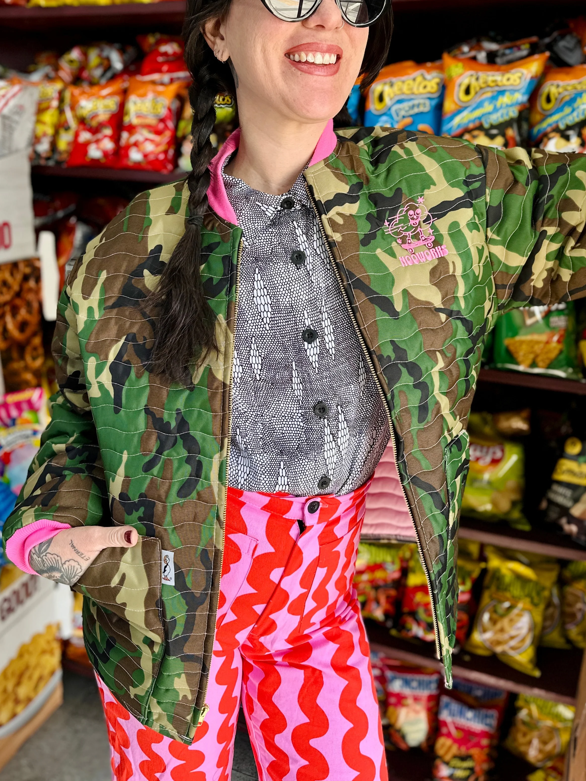 Freezer Jacket Camo/Pink - Image 2
