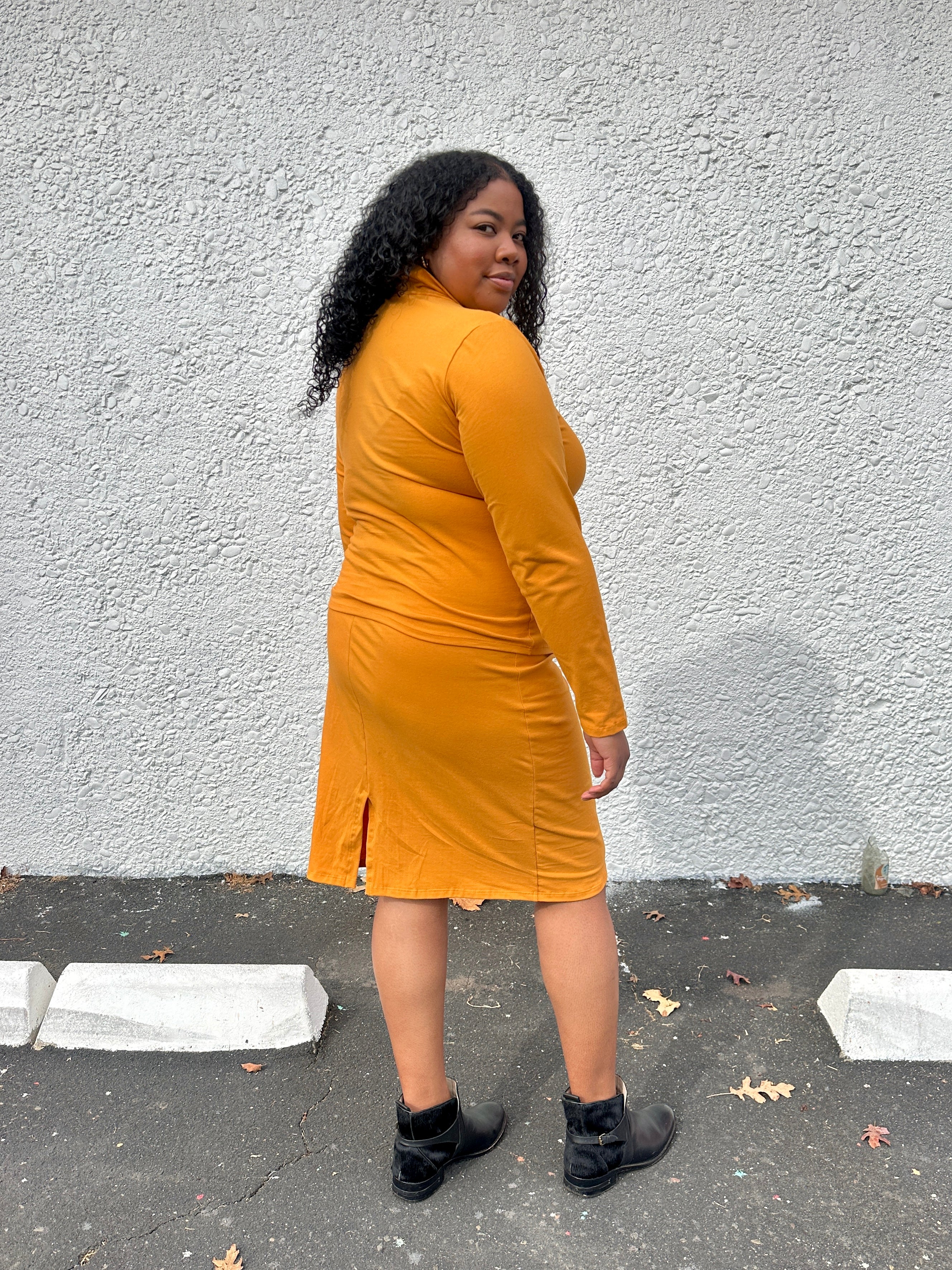 Wiggle Skirt Mustard - Image 6